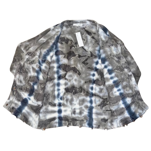 NWT Young Fabulous & Broke | Tie Dye Knit Oversized Cardigan - Picture 8 of 12